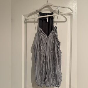 Striped women’s sleep tank top